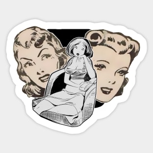 Three reflective girls Sticker